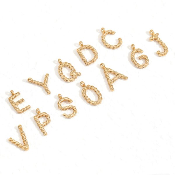 Mini Twists Letter charm